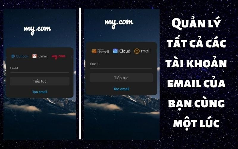 Quản lý nhiều tài khoản email