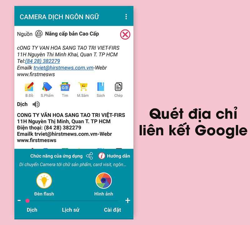 qu&eacute;t địa chỉ website, li&ecirc;n kết google