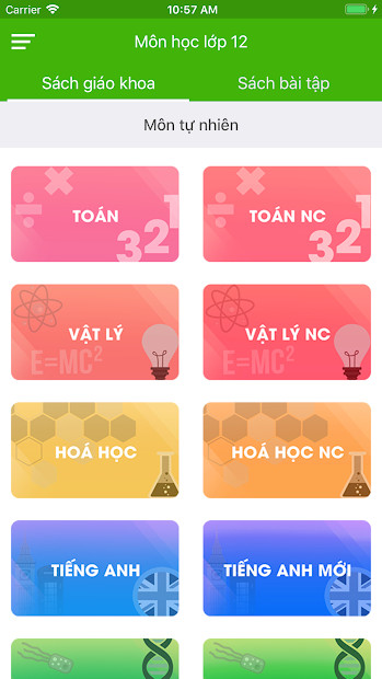 Screenshots App Học tốt: Ứng dụng hướng dẫn giải bài tập: Toán, Văn, Anh,...