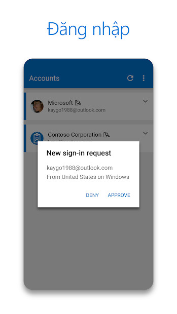 Screenshots Microsoft Authenticator: Tạo bảo mật 2 lớp an toàn