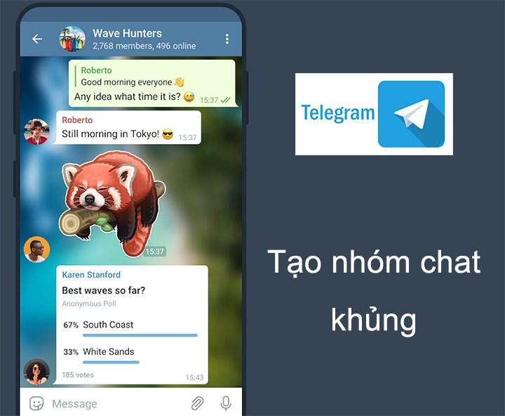 Tạo nh&oacute;m chat l&ecirc;n đến 200.000 người từ khắp nơi tr&ecirc;n thế giới