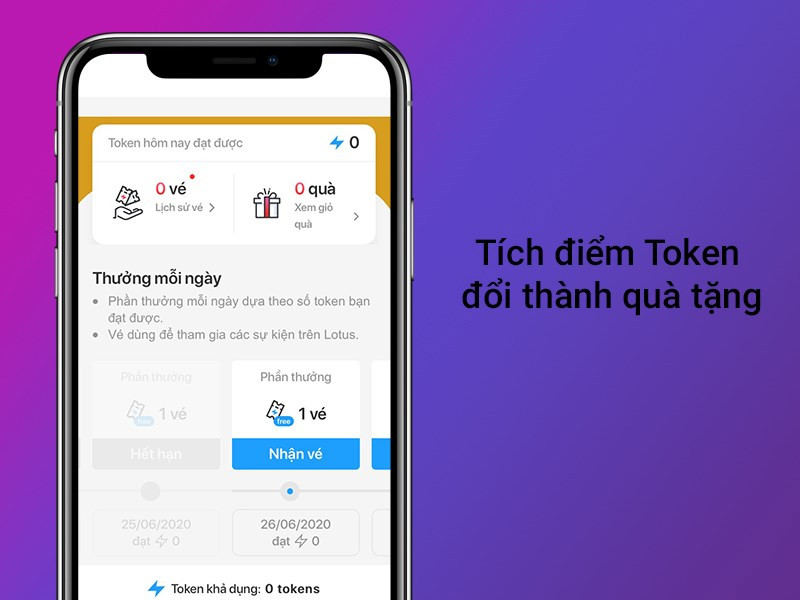 T&iacute;ch điểm Token v&agrave; đổi qu&agrave; hấp dẫn