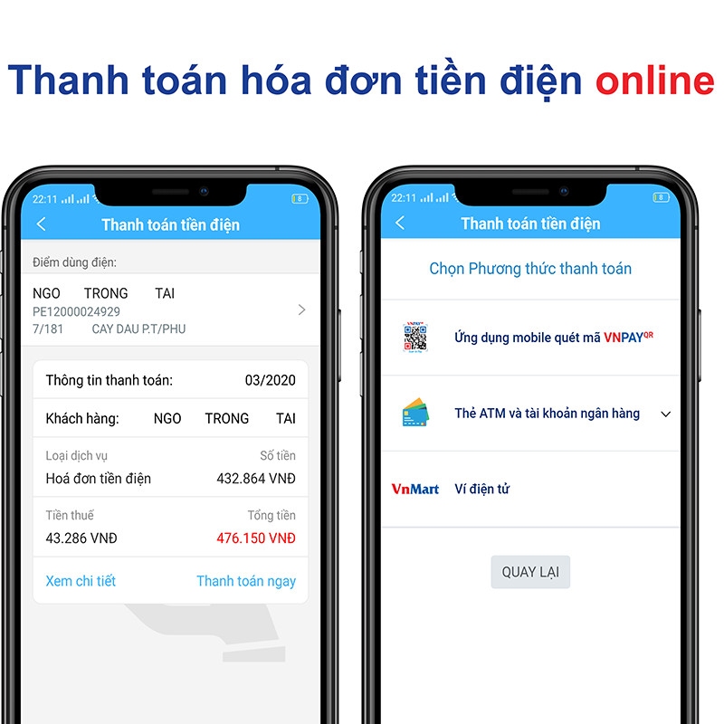 thanh to&aacute;n h&oacute;a đơn điện nhanh ch&oacute;ng bằng thẻ ng&acirc;n h&agrave;ng