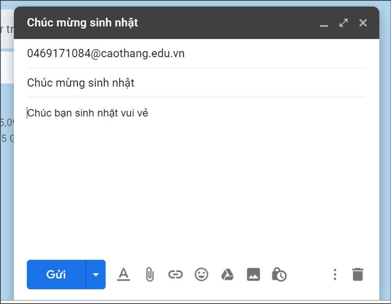 Thay đổi thời gian, chỉnh sửa xóa email theo ý muốn