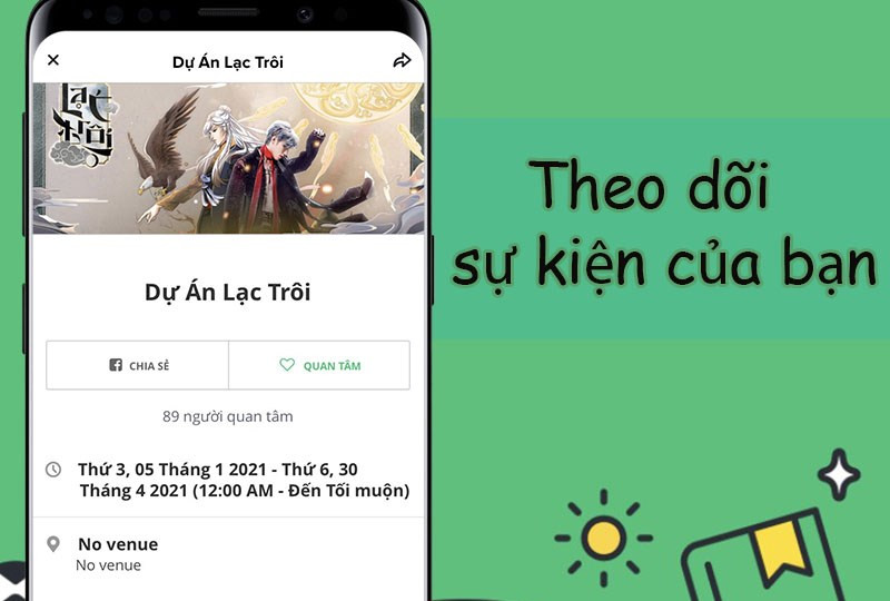 Theo dõi sự kiện của bạn dễ dàng