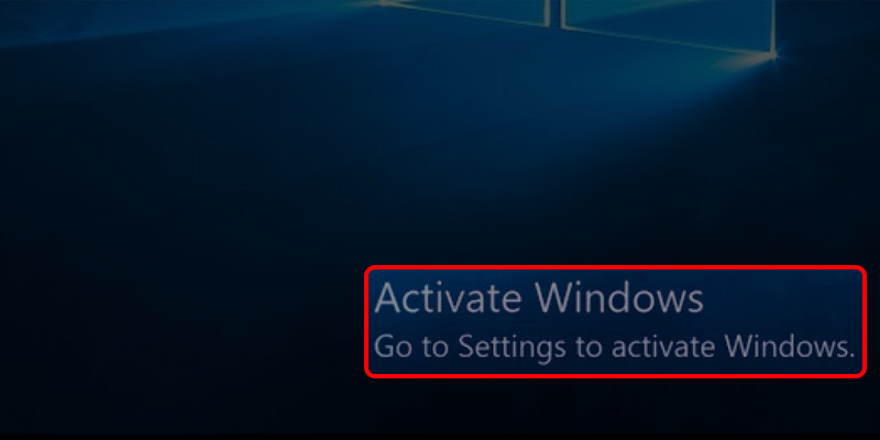 Thông báo Activate Windows