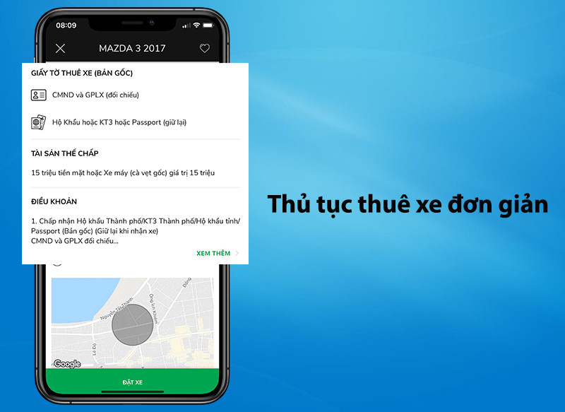 Thủ tục thuê xe MIOTO