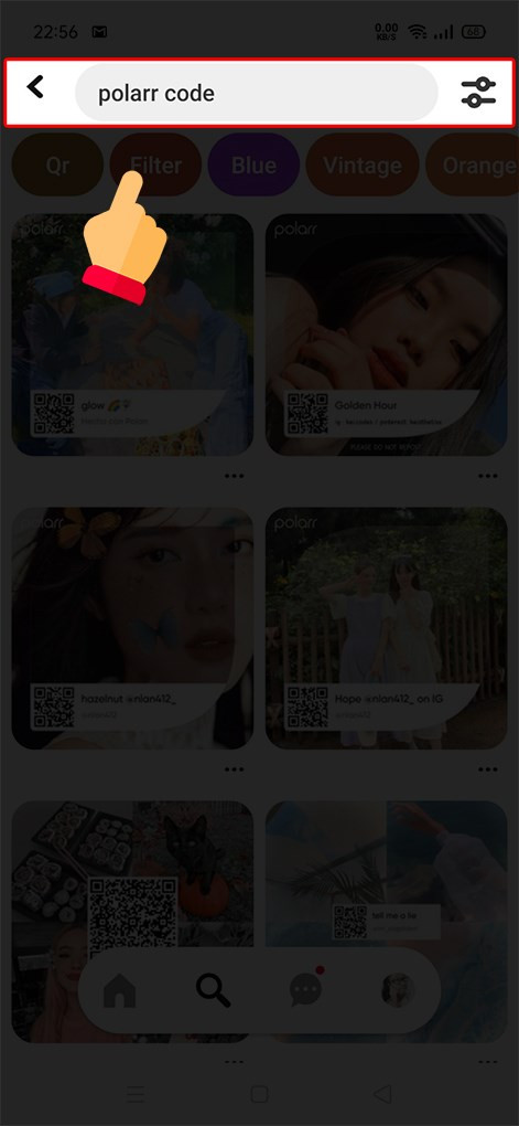 Tìm kiếm mã code filter Polarr trên Pinterest