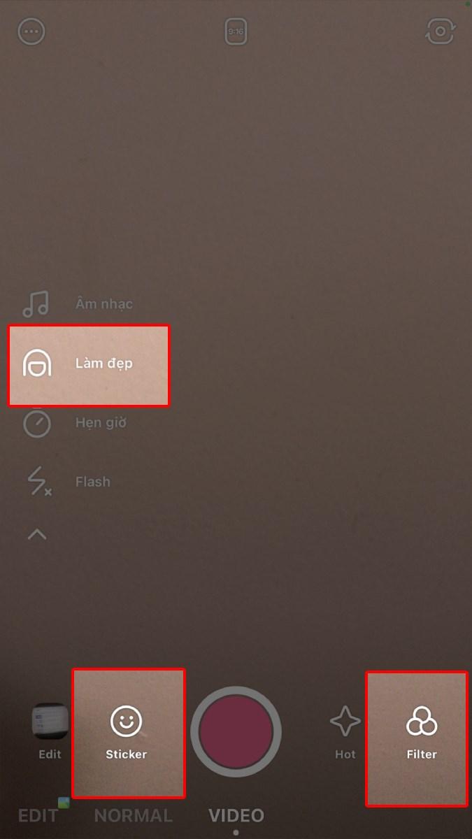 Tính năng Làm đẹp, Sticker, Filter