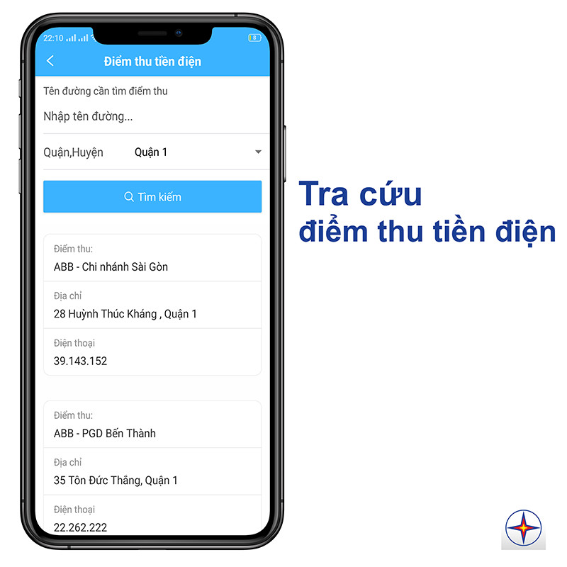 tra cứu nhanh ch&oacute;ng c&aacute;c điểm thu tiền điện xung quanh bạn sống