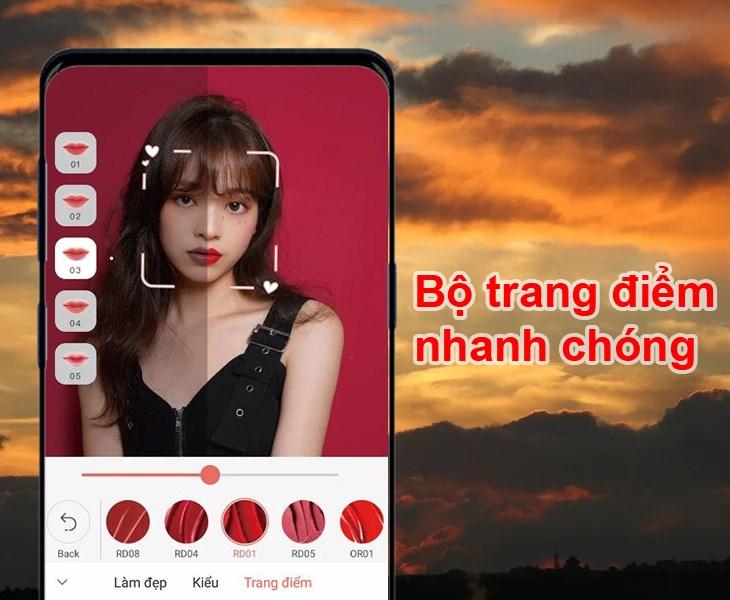 Trang điểm ảo với nhiều phong cách trên Wuta Camera