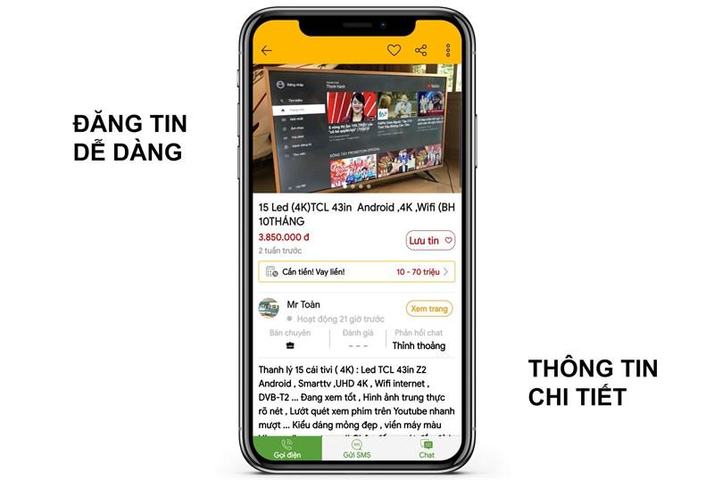 Trao đổi trực tiếp trên Chợ Tốt