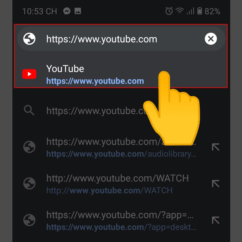 Truy cập YouTube trên Chrome