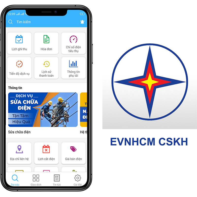 Ứng dụng EVNHCM CSKH giúp quản lý