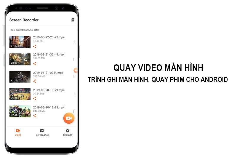 Ứng dụng Quay video màn hình