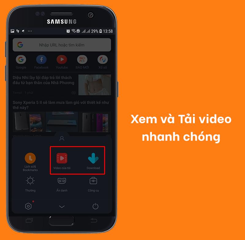 xem v&agrave; tải video nhanh ch&oacute;ng