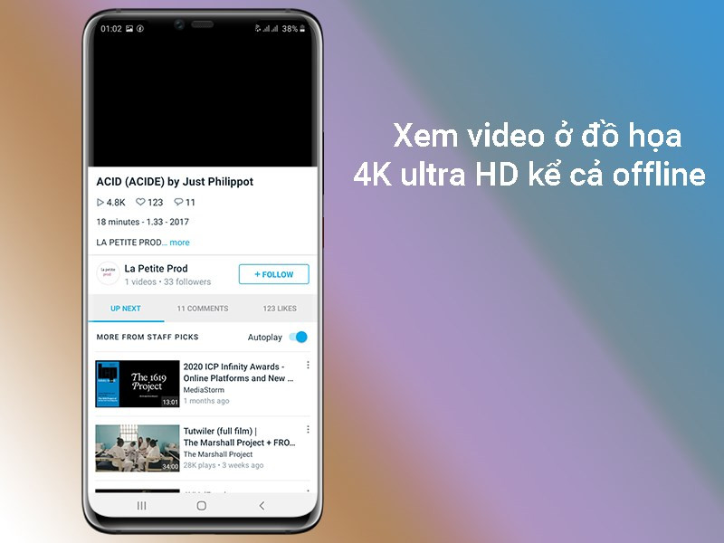 Xem video 4K Ultra HD offline trên Vimeo