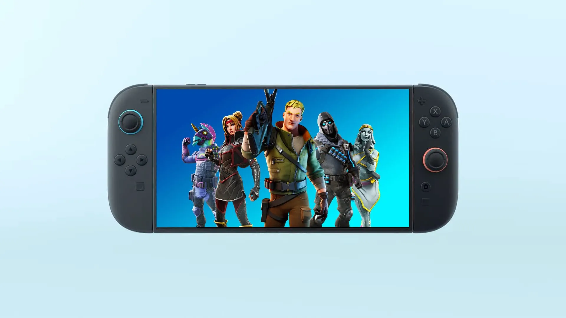Ảnh bìa Fortnite trên Nintendo Switch 2, minh họa khả năng chơi game đồ họa cao