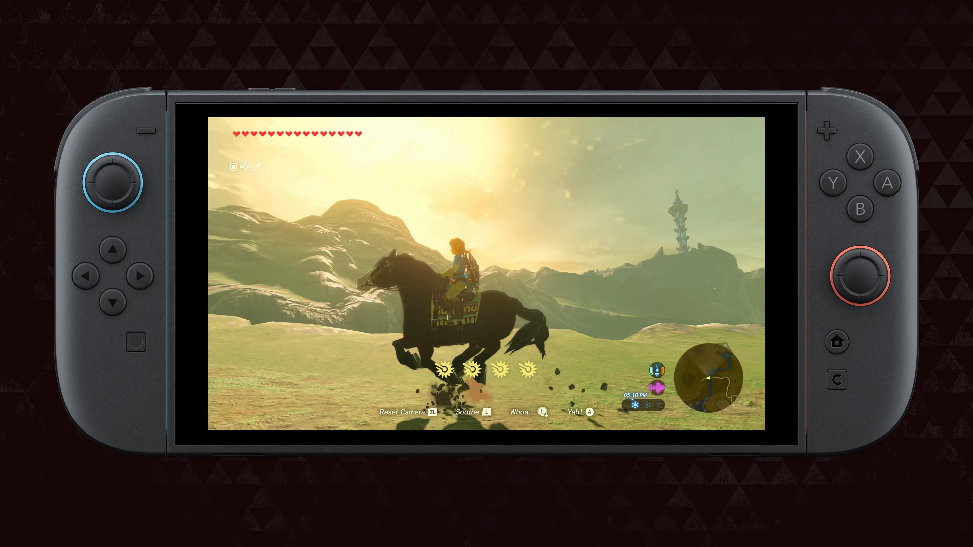 Ảnh chụp màn hình các phiên bản The Legend of Zelda trên Nintendo Switch 2 với logo ZELDA NOTES