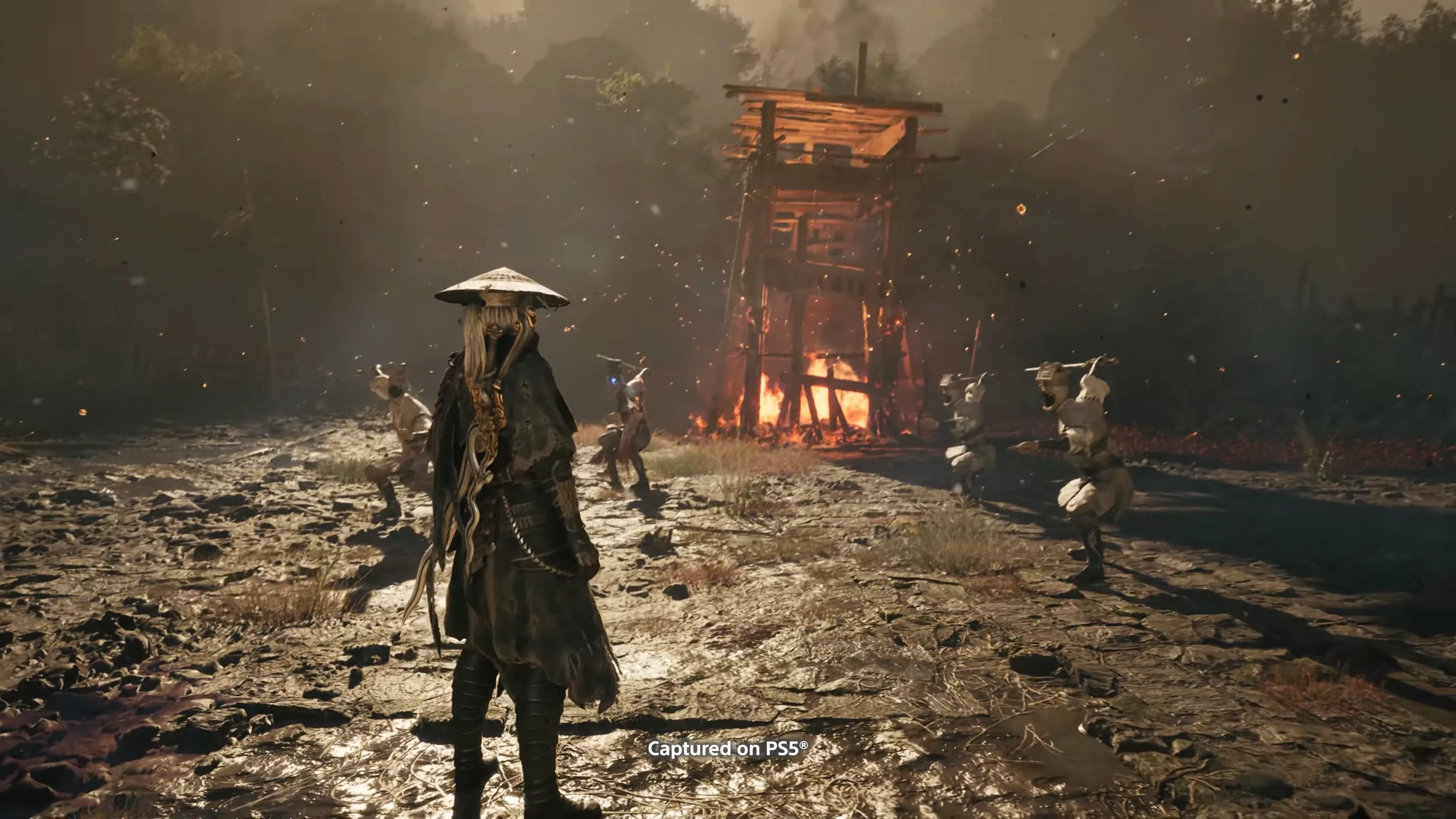 Ảnh chụp màn hình gameplay của Phantom Blade Zero với nhân vật chính đang thực hiện một đòn tấn công đẹp mắt
