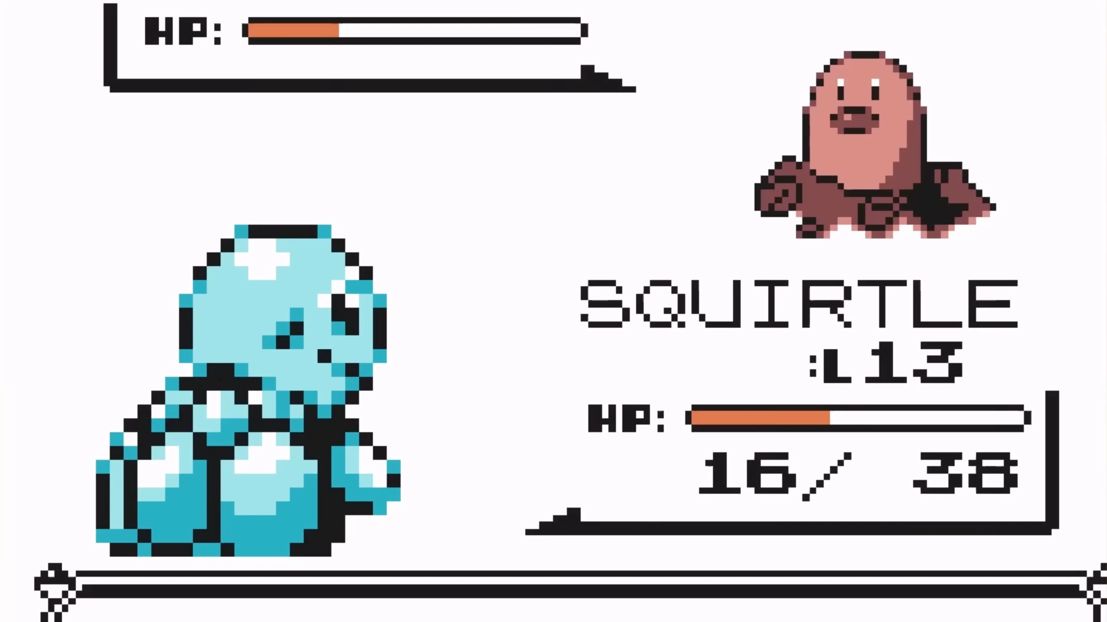 Ảnh chụp màn hình lối chơi của Pokémon Yellow trên Game Boy Color