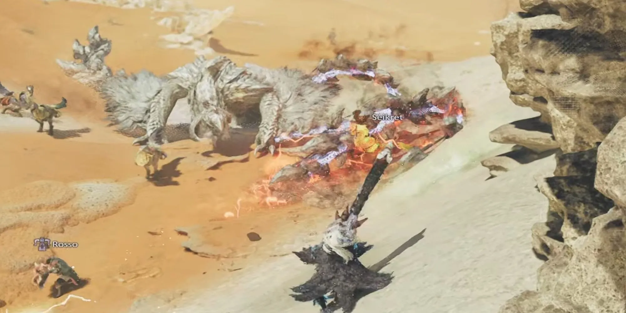 Arkveld, quái vật biểu tượng của Monster Hunter Wilds, với đôi cánh và các xúc tu phát sáng.
