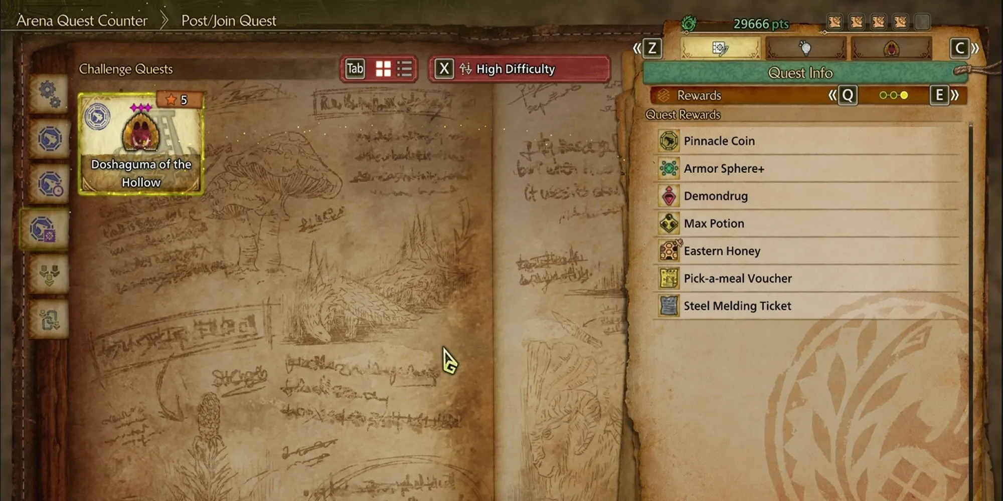 Bảng tổng kết phần thưởng sau khi hoàn thành Nhiệm Vụ Thử Thách trong Monster Hunter Wilds