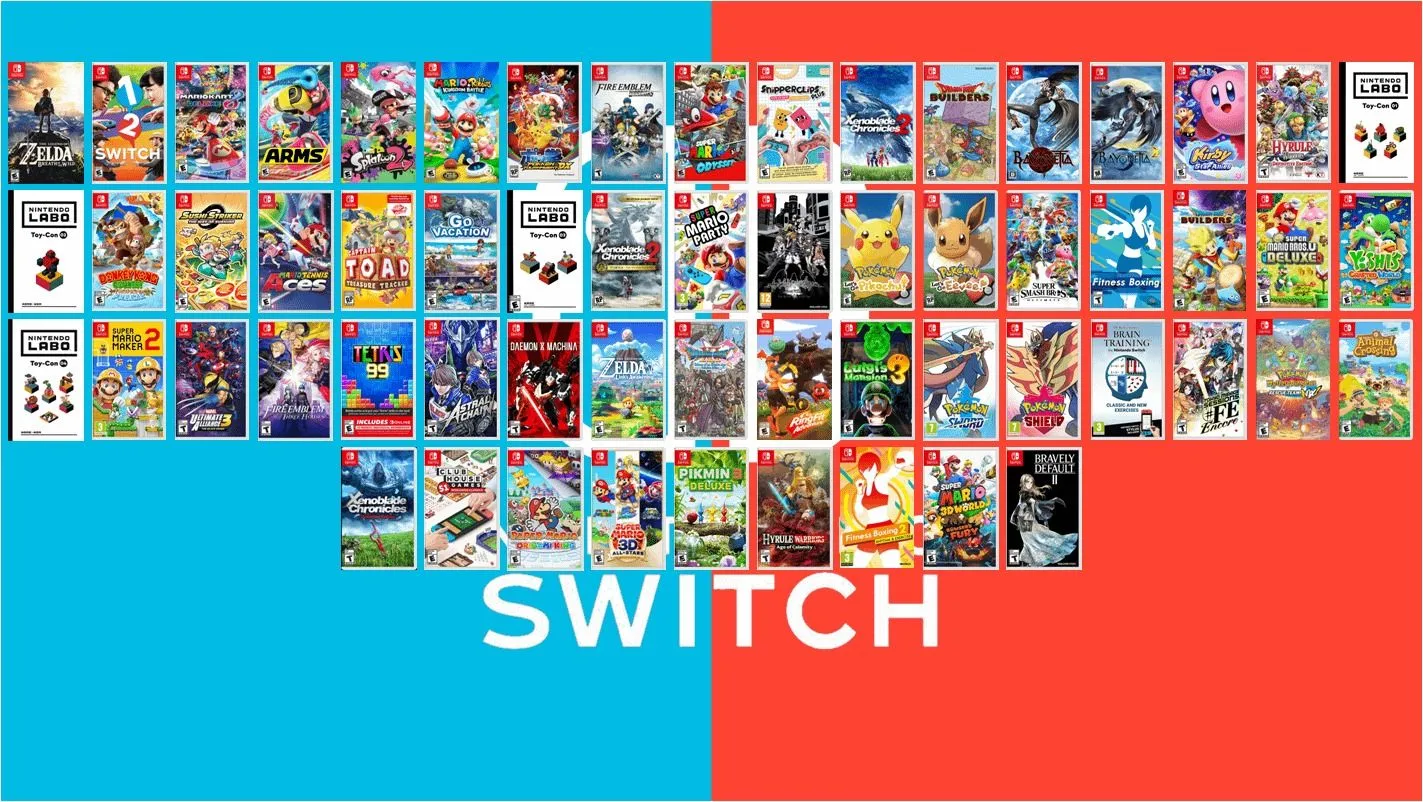 Bộ sưu tập game Nintendo Switch phong phú của người chơi