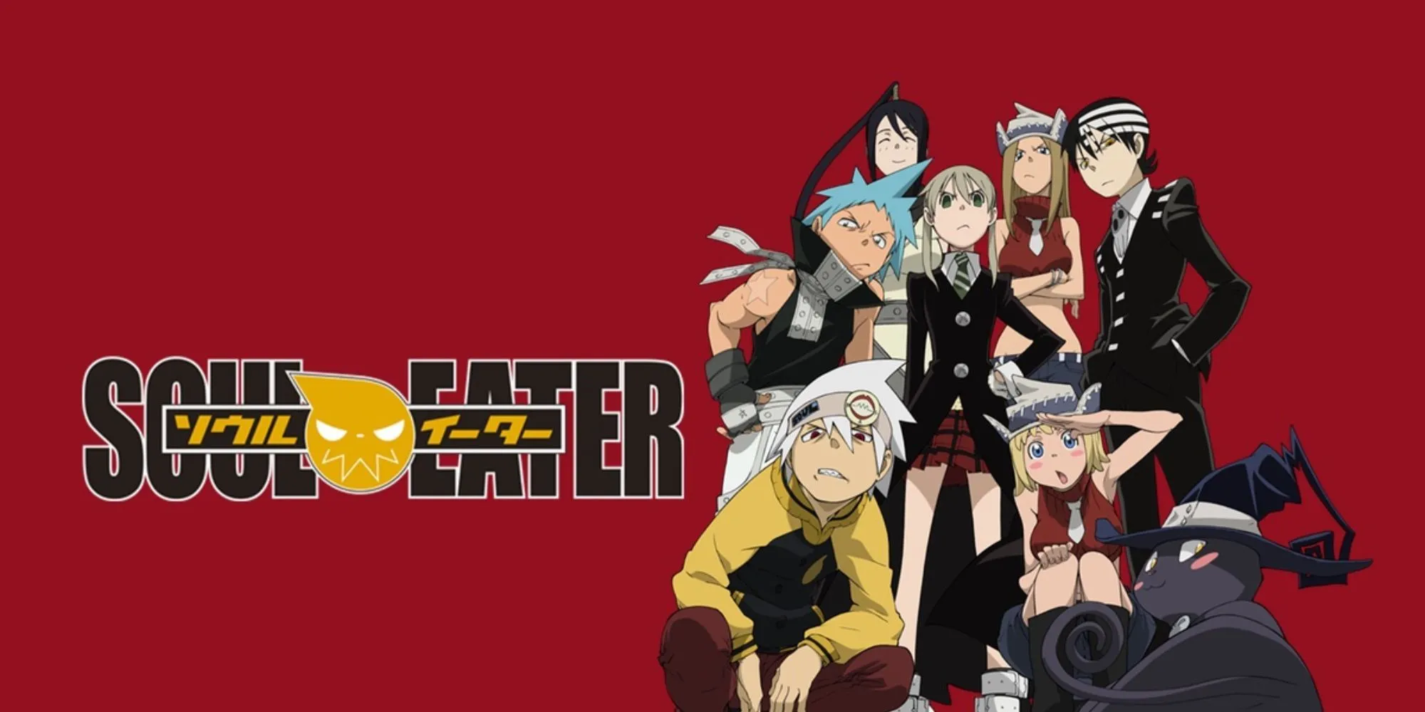 Các nhân vật chính của Soul Eater trong trang phục chiến đấu đặc trưng