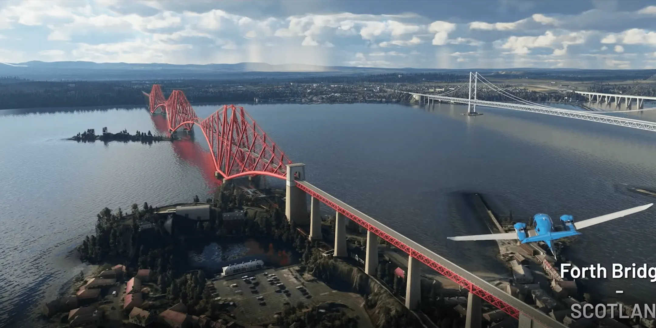 Cầu Forth ở Scotland trong Microsoft Flight Simulator