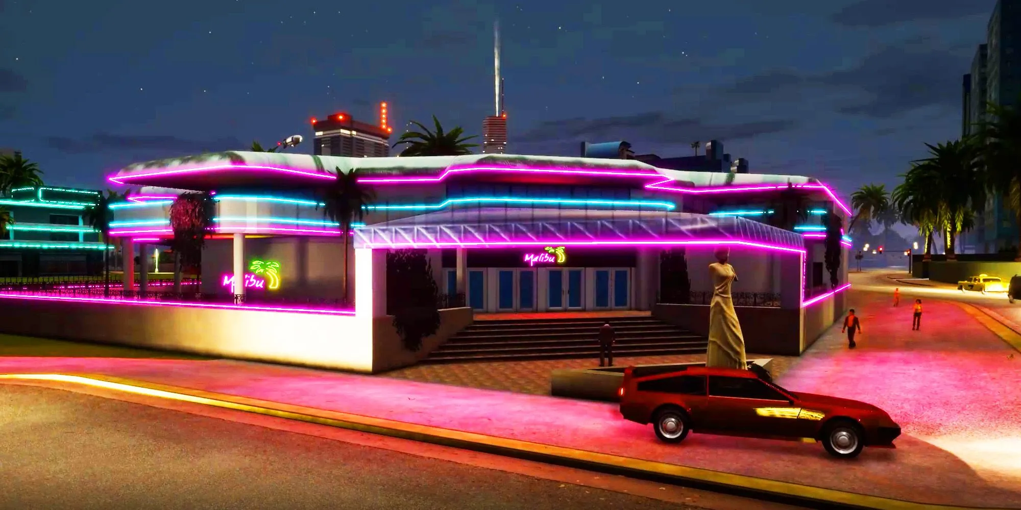 Câu lạc bộ Malibu Club nổi tiếng ở Vice City, địa điểm của nhiều nhiệm vụ quan trọng trong GTA Vice City