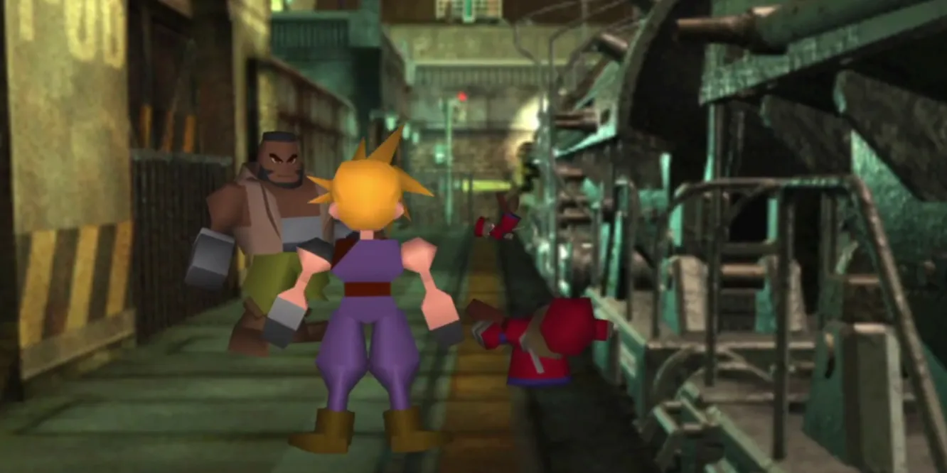 Cloud Strife đứng nhìn lò phản ứng Mako trong Final Fantasy VII, một biểu tượng của thể loại JRPG.