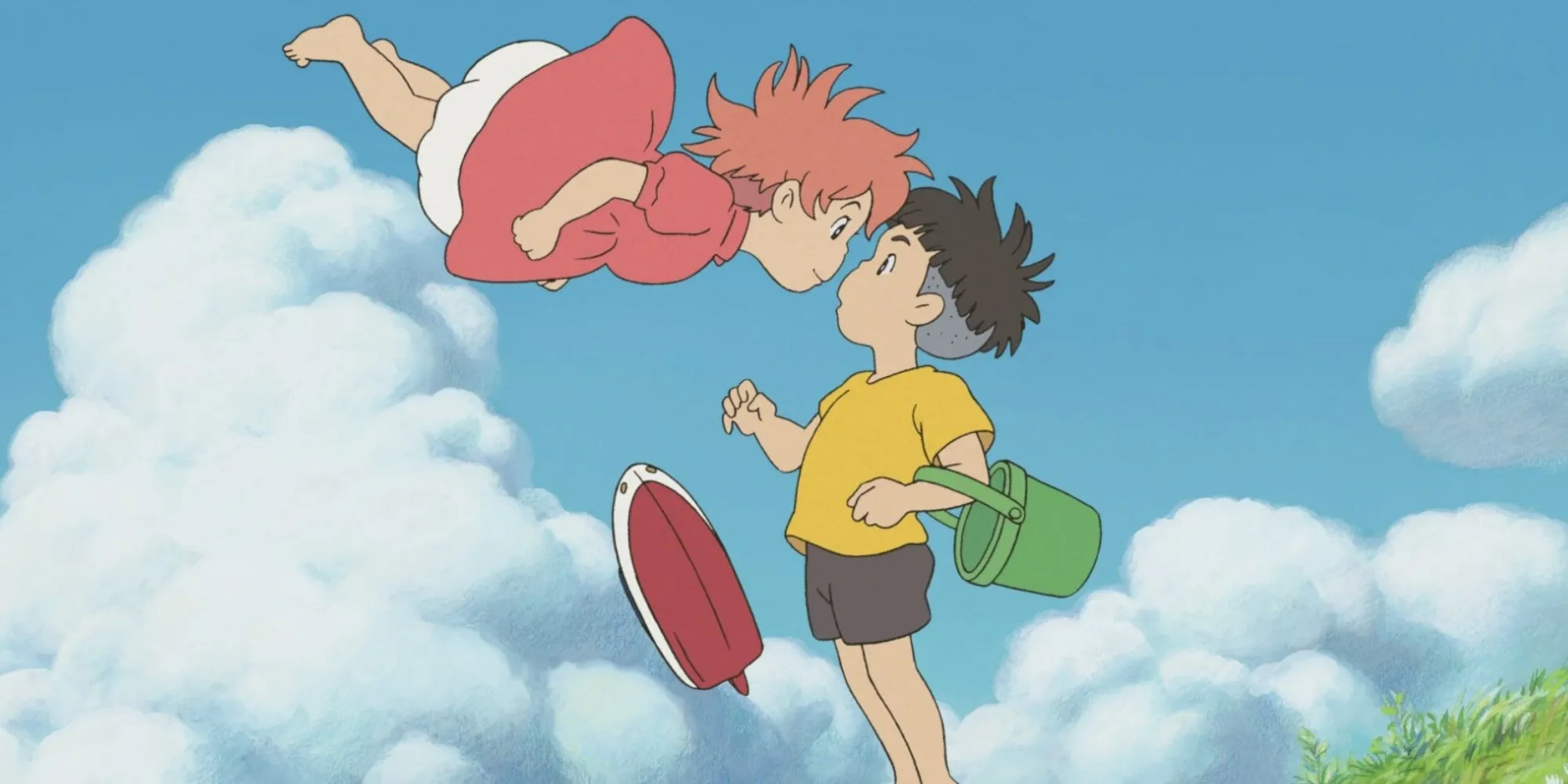 Cô bé người cá Ponyo vui đùa dưới nước
