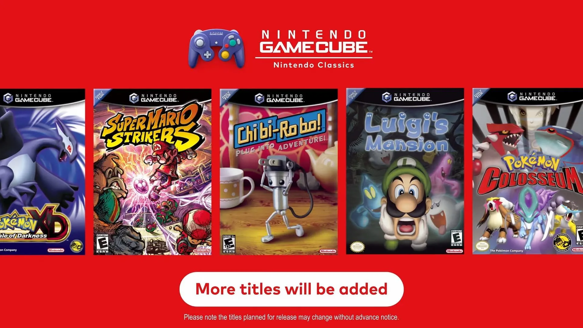 Danh sách các tựa game GameCube được công bố cho Nintendo Switch 2 trên Nintendo Switch Online