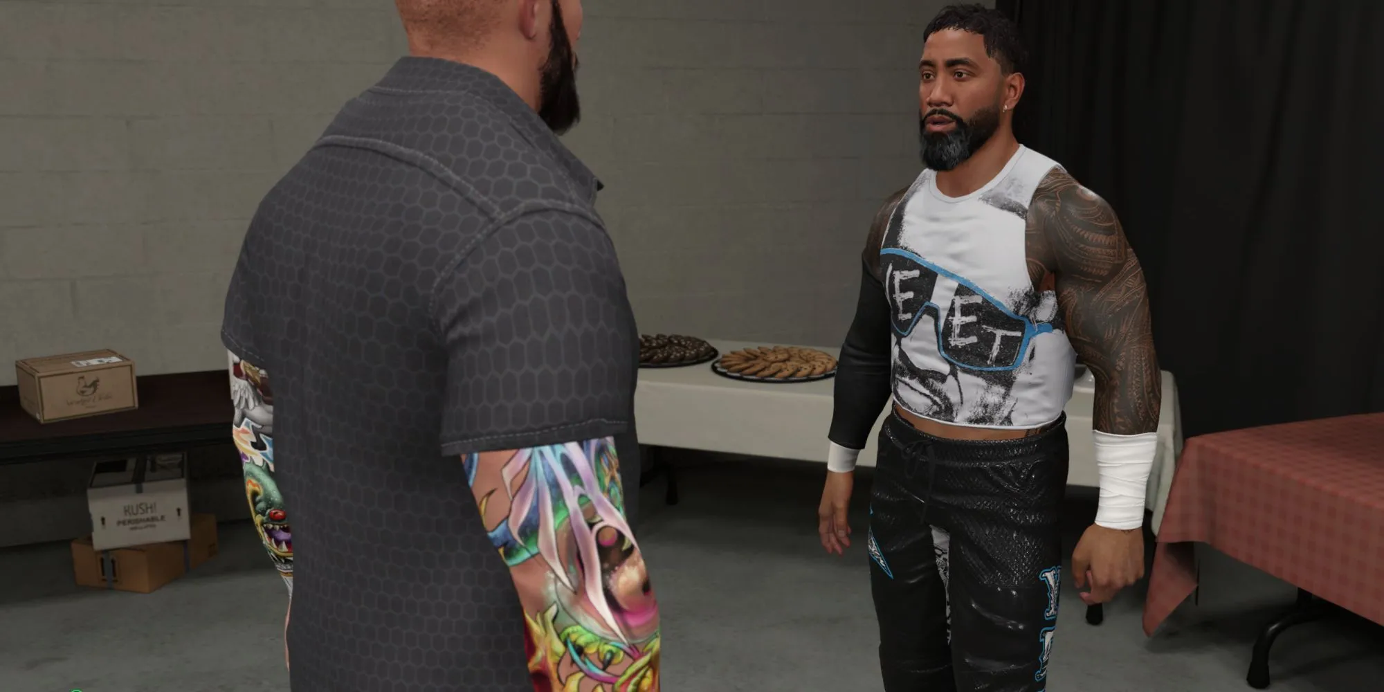 Giao diện chế độ MyRise trong WWE 2K25 - Xây dựng sự nghiệp đô vật