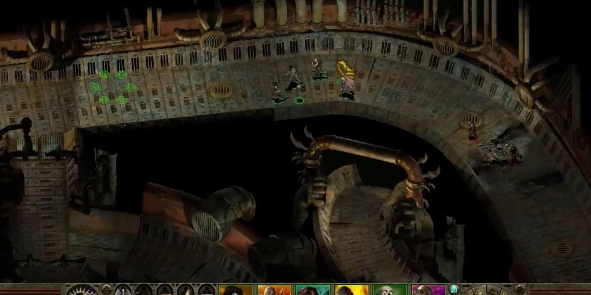 Giao diện đối thoại đặc trưng trong Planescape: Torment, tựa game RPG cho phép giải quyết bằng lời nói