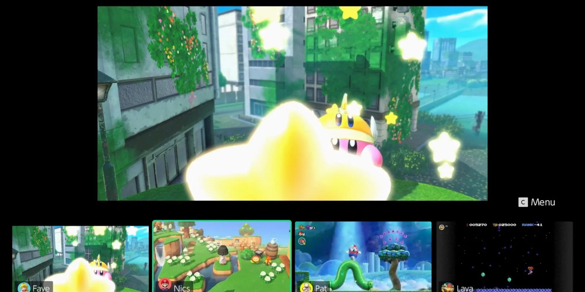Giao diện tính năng Game Chat tích hợp trên Nintendo Switch 2