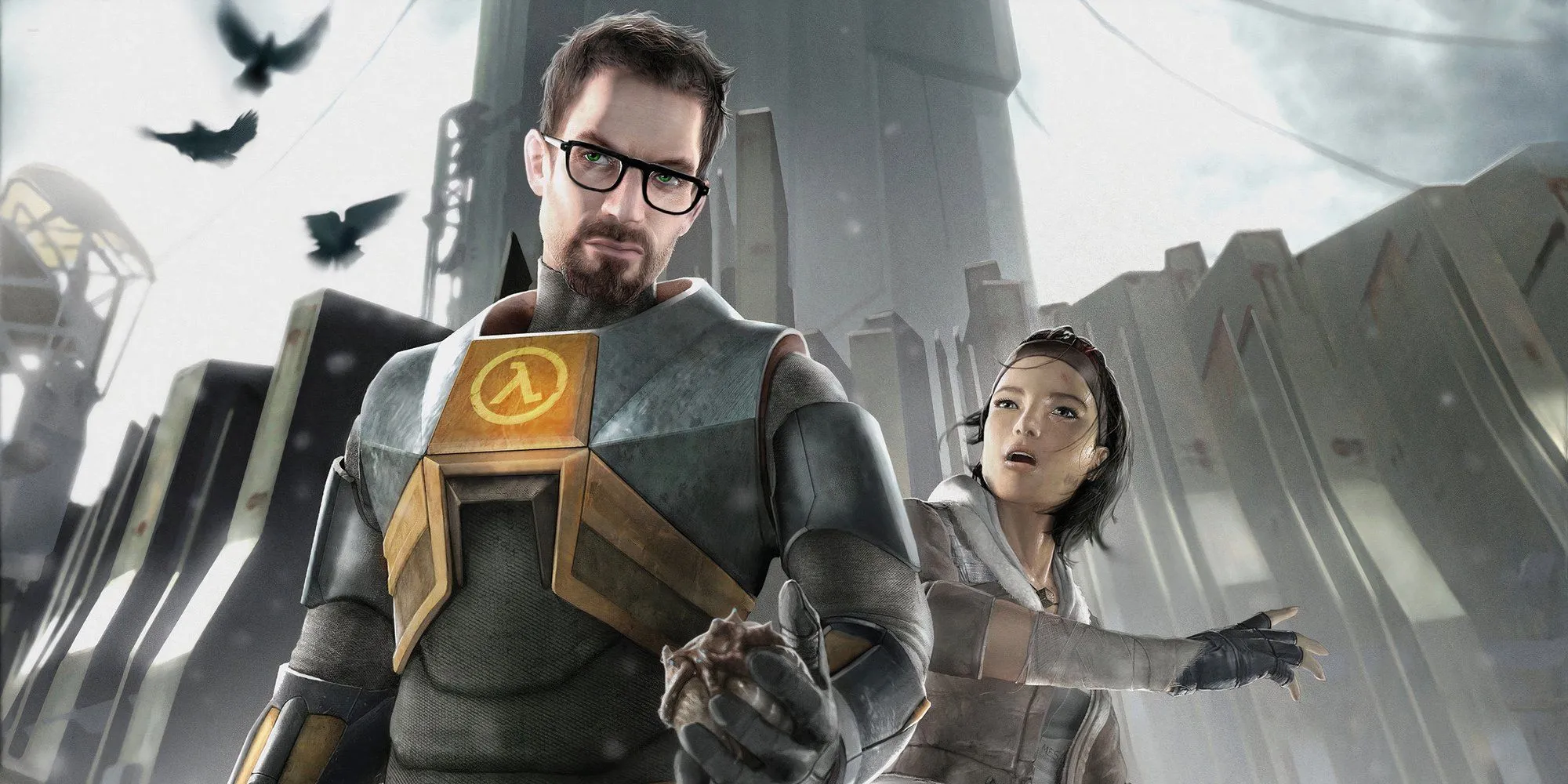 Gordon Freeman và Alyx Vance trong Half-Life 2, một kiệt tác game FPS