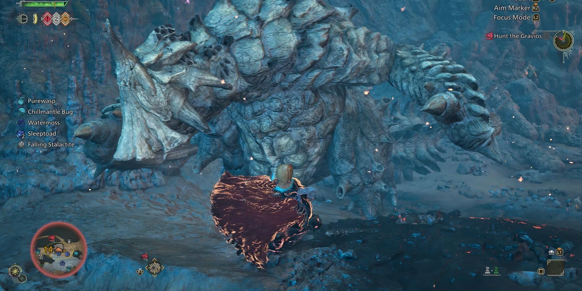 Gravios trong Monster Hunter Wilds với vẻ ngoài bọc thép