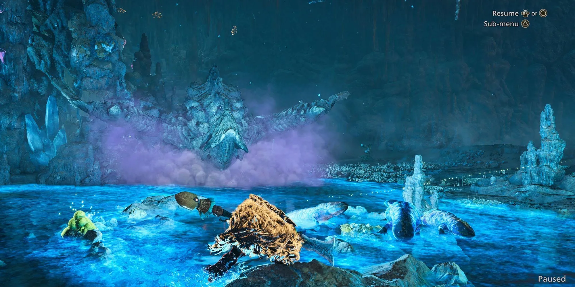 Gravios tung chiêu trong Monster Hunter Wilds, đòi hỏi thợ săn phải khéo léo né tránh
