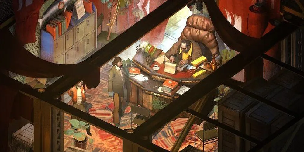 Harry DuBois gặp Evrart Claire trong Disco Elysium để khám phá hệ tư tưởng chính trị