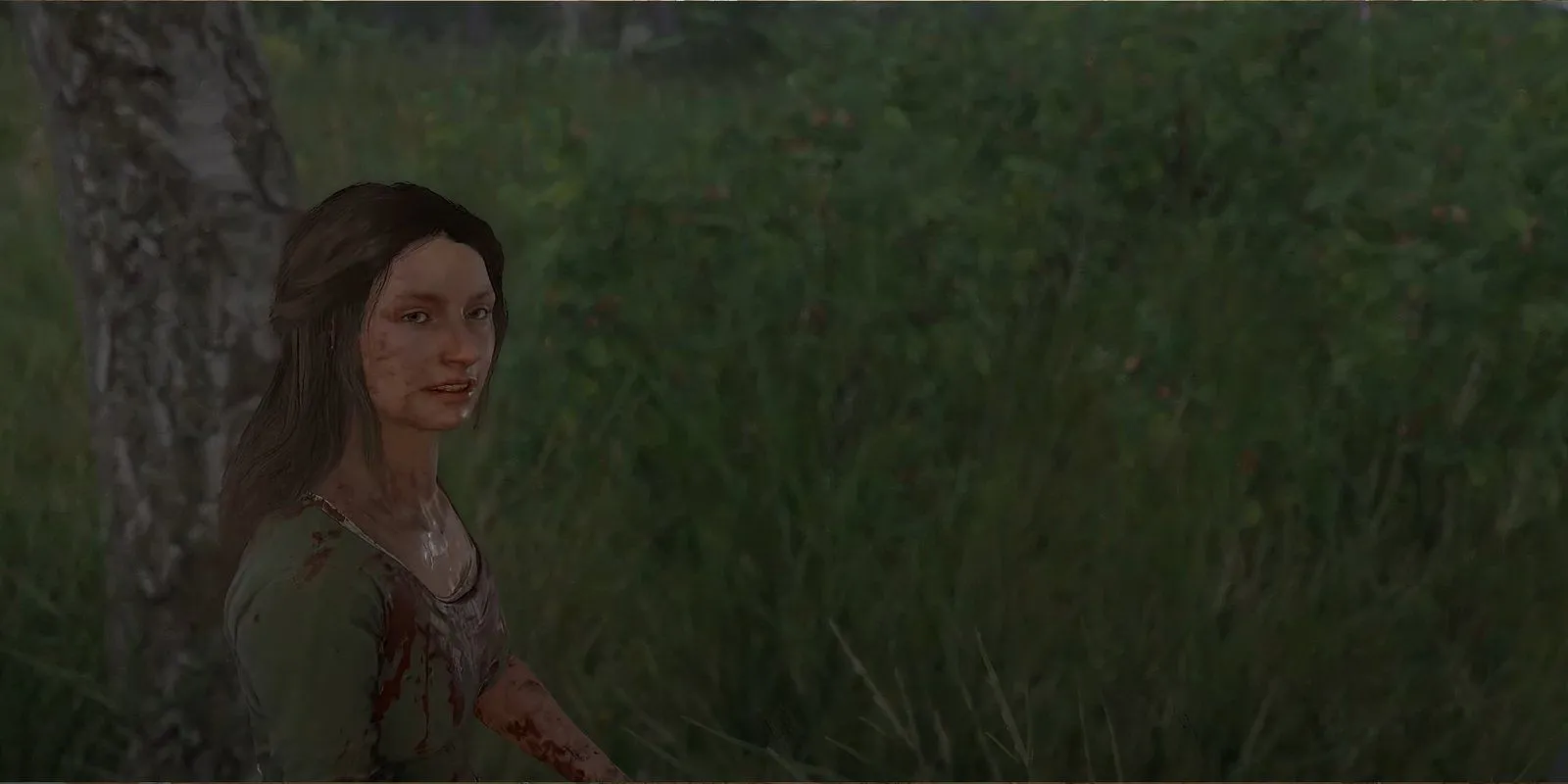 Henry đang nói chuyện với Victoria trong một khu rừng ở Kingdom Come Deliverance 2
