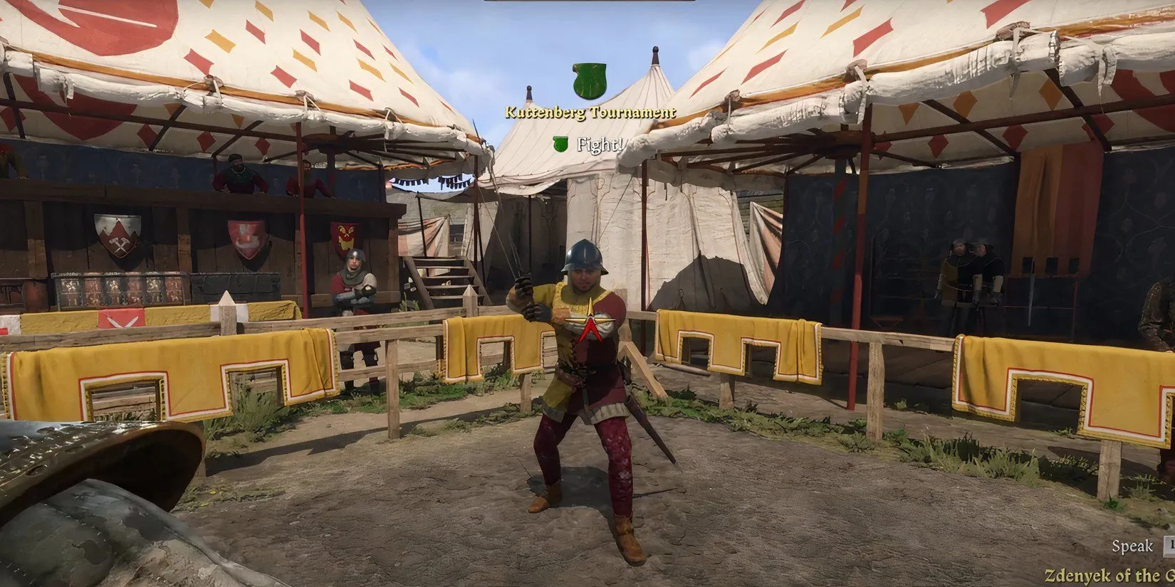 Henry giao chiến với đối thủ trong một trận đấu tại giải Kuttenberg Kingdom Come Deliverance 2