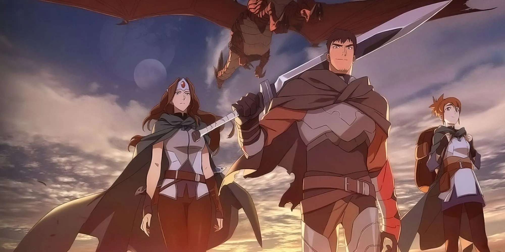 Hiệp sĩ rồng Davion trong anime Dota Dragon's Blood của Netflix