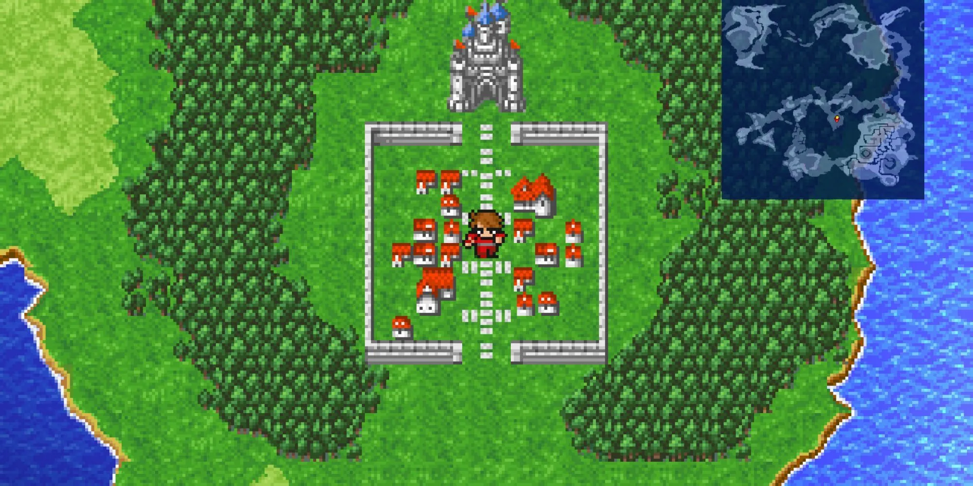 Hình ảnh bìa gốc của game Final Fantasy (1987) trên hệ máy NES