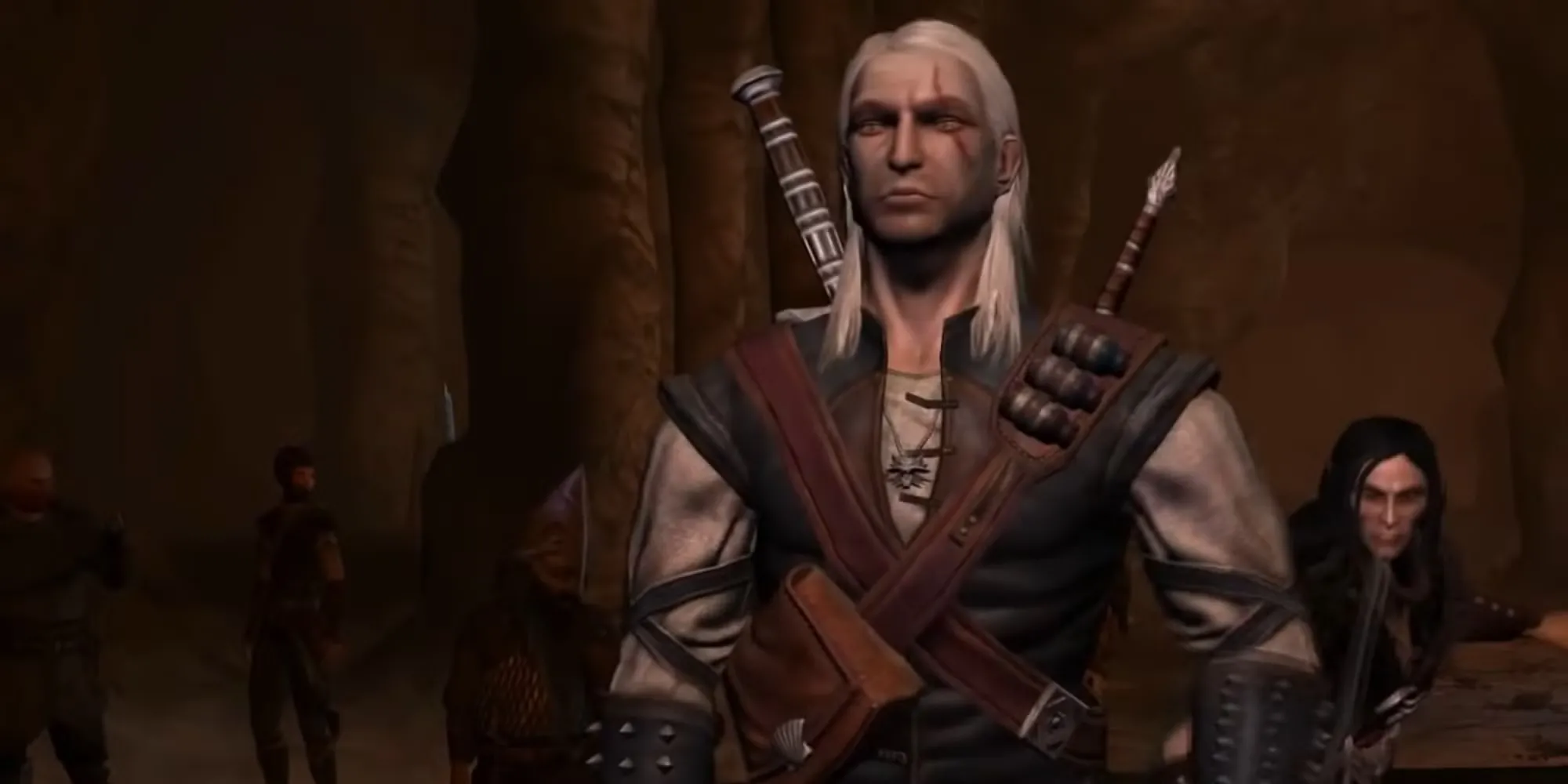Hình ảnh Geralt trong The Witcher 2007, tựa game RPG khởi đầu series