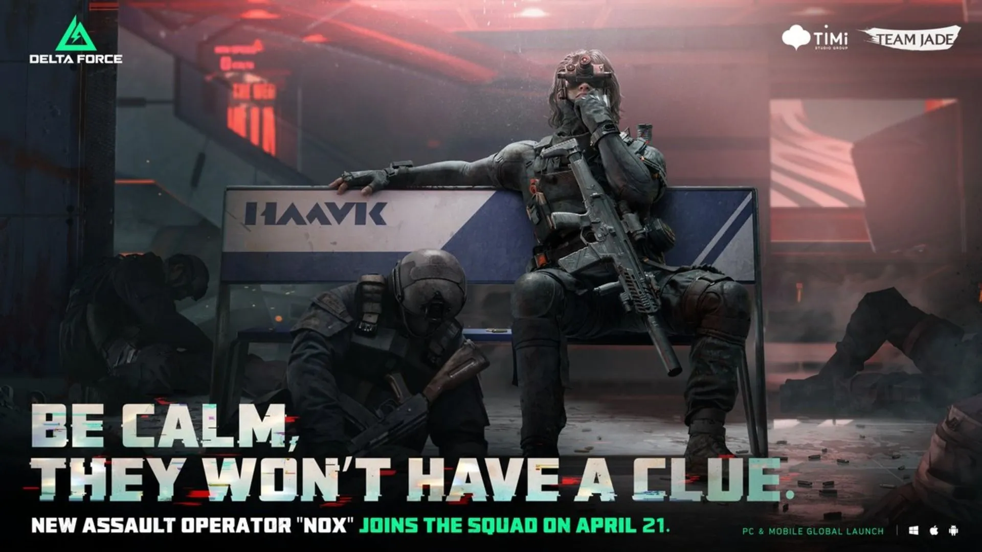 Hình ảnh Operator mới Nox trong Delta Force mùa giải Eclipse Vigil sắp ra mắt