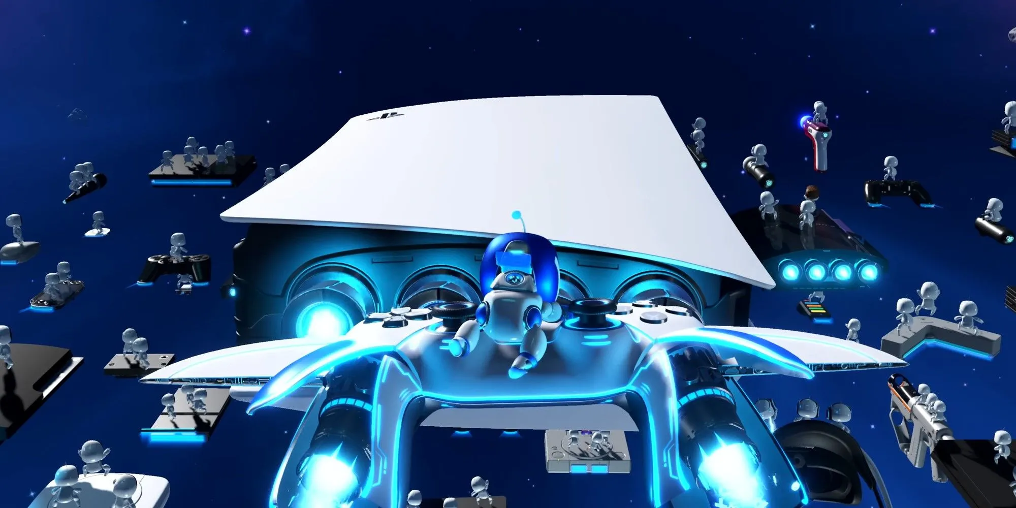 Hình ảnh quảng cáo combo PS5 Slim và game Astro Bot đi kèm