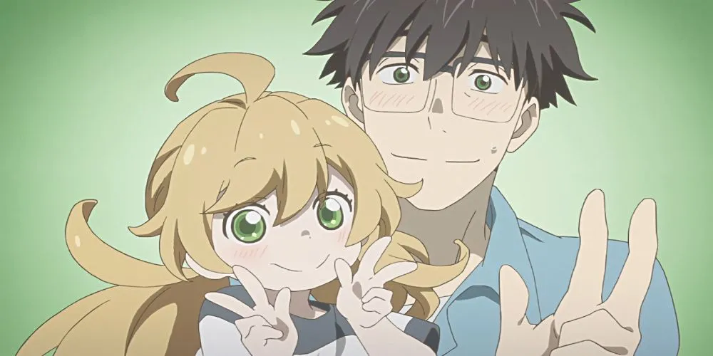 Inuzuka và Tsumugi trong Sweetness and Lightning đang cùng nhau nấu ăn vui vẻ