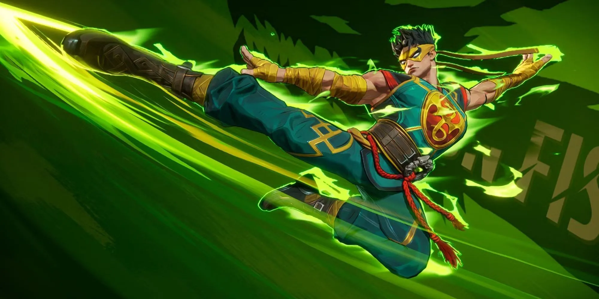 Iron Fist trong Marvel Rivals, có khả năng truy đuổi Human Torch
